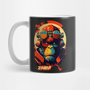 Anime Cyber Ape (Sci-Fi Ape Vintage Retro Future Design Cyberpunk Space Ape) Mug